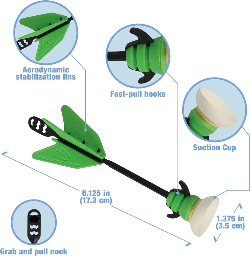 Zing Air Hunterz Wrist Bow - Includes 1 Wrist Bow and 3 Suction Cup Arrows, Launches Arrows Up to 40 ft - Image 3